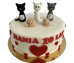 Tort Urodzinowy z kotami