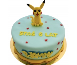 Tort Urodzinowy z ulubioną postacią Pokemon